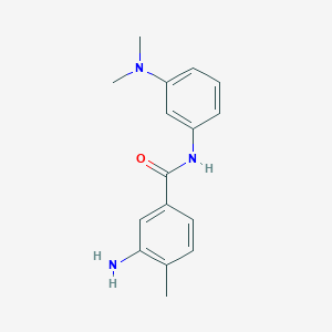 molecular formula C16H19N3O B8435845 3-amino-N-(3-dimethylaminophenyl)-4-methylbenzamide 