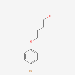 molecular formula C11H15BrO2 B8435850 1-Bromo-4-(4-methoxybutoxy)benzene 