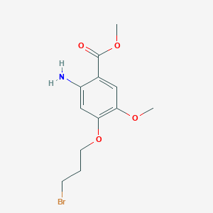 Methyl 5-methoxy-4-(3-bromopropoxy)anthranilate