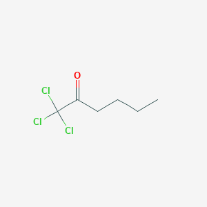 molecular formula C6H9Cl3O B8435887 1,1,1-Trichlorohexan-2-one 