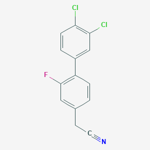 (3',4'-Dichloro-2-fluoro-biphenyl-4-yl)-acetonitrile