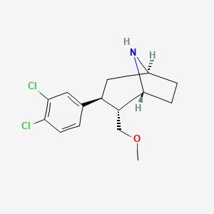 molecular formula C15H19Cl2NO B8436159 (1R,2R,3S,5S)-2-methoxymethyl-3-(3,4-dichlorophenyl)-8-azabicyclo[3.2.1]octane 