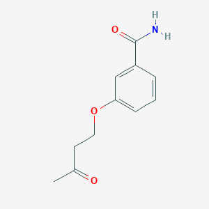 molecular formula C11H13NO3 B8436210 3-(2-Acetoylethoxy)benzamide 