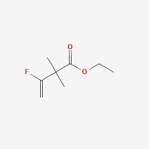 molecular formula C8H13FO2 B8436213 3-Butenoic acid, 3-fluoro-2,2-dimethyl-, ethyl ester CAS No. 131399-85-4