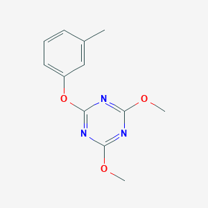 2,4-Dimethoxy-6-(3-methylphenoxy)-1,3,5-triazine