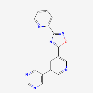 3-(2-Pyridyl)-5-[5-(5-pyrimidyl)-pyrid-3-yl]-1,2,4-oxadiazole