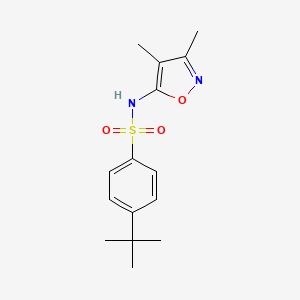 4-tert-Butyl-N-(3,4-dimethyl-5-isoxazolyl)benzenesulfonamide