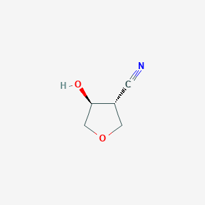 Rel-(3r,4s)-4-hydroxyoxolane-3-carbonitrile