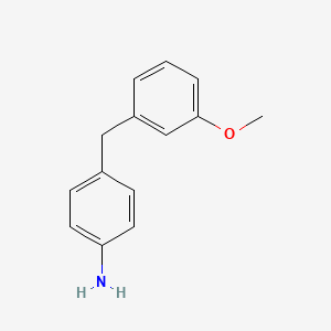 molecular formula C14H15NO B8436371 4-(3-Methoxybenzyl)aniline 