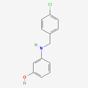 molecular formula C13H12ClNO B8436392 3-(4-Chloro-benzylamino)-phenol 