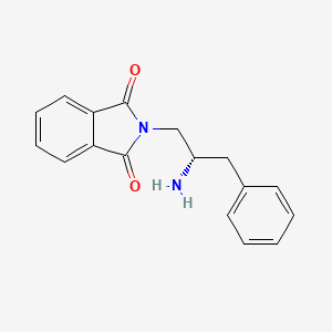 molecular formula C17H16N2O2 B8436411 N-[(2S)-2-Amino-3-phenylpropyl]phthalimide 