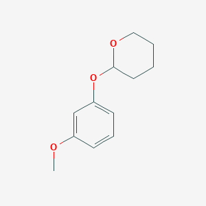 molecular formula C12H16O3 B8436469 2-(3-Methoxyphenoxy)tetrahydro-2H-pyran 