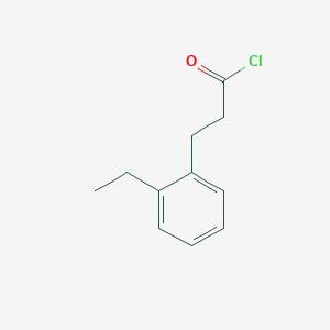 molecular formula C11H13ClO B8436519 3-(2-Ethylphenyl)propanoyl chloride 