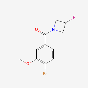 molecular formula C11H11BrFNO2 B8436543 (4-Bromo-3-methoxyphenyl)(3-fluoroazetidin-1-yl)methanone 