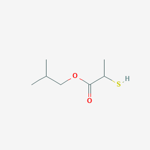 molecular formula C7H14O2S B8436642 Mercaptopropionic acid isobutyl ester CAS No. 7383-65-5