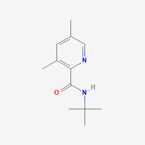 molecular formula C12H18N2O B8436674 N-(1,1-dimethylethyl)-3,5-dimethyl-2-pyridine carboxamide 