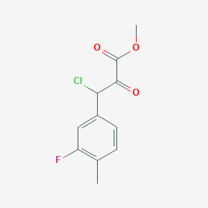 3-Chloro-3-(3-fluoro-4-methyl-phenyl)-2-oxo-propionic acid methyl ester