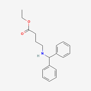 molecular formula C19H23NO2 B8436814 Ethyl 4-benzhydrylaminobutyrate 