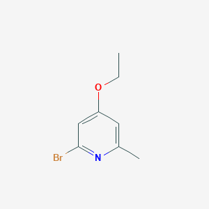 molecular formula C8H10BrNO B8436893 2-Bromo-4-ethoxy-6-methylpyridine 