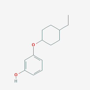 molecular formula C14H20O2 B8436899 3-(4-Ethylcyclohexyloxy)phenol 