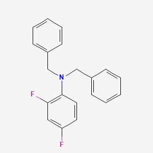 molecular formula C20H17F2N B8436920 Dibenzyl-(2,4-difluoro-phenyl)-amine 