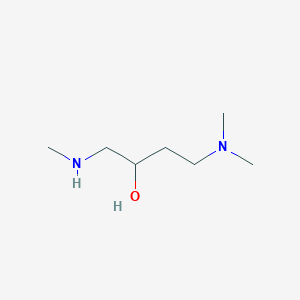 molecular formula C7H18N2O B8436925 4-Dimethylamino-1-methylamino-2-butanol 