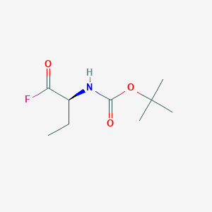 molecular formula C9H16FNO3 B8436933 (S)-1,1-dimethylethyl [1-(fluorocarbonyl)propyl]-carbamate 