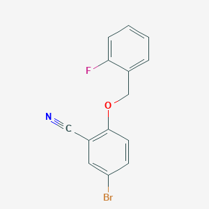 5-Bromo-2-{[(2-fluorophenyl)methyl]oxy}benzonitrile
