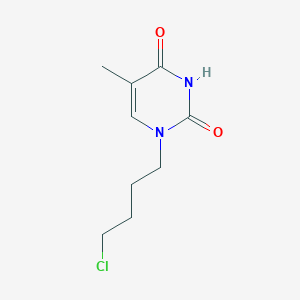 molecular formula C9H13ClN2O2 B8436964 1-(4-chlorobutyl)-5-methylpyrimidine-2,4(1H,3H)-dione 