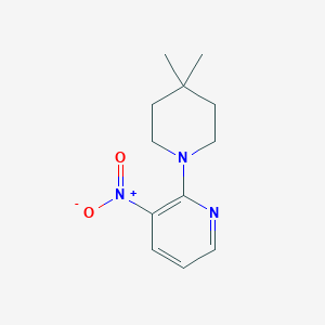 molecular formula C12H17N3O2 B8437001 2-(4,4-Dimethylpiperidin-1-yl)-3-nitropyridine 