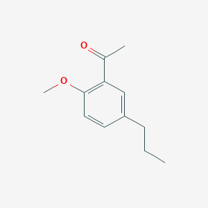 molecular formula C12H16O2 B8437103 1-(2-Methoxy-5-propylphenyl)ethanone 