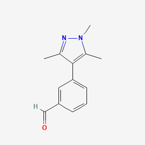 3-(1,3,5-Trimethyl-1H-pyrazol-4-yl)benzaldehyde