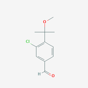 3-Chloro-4-(1-methoxy-1-methyl-ethyl)-benzaldehyde