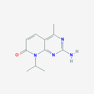 molecular formula C11H14N4O B8437141 2-Amino-8-isopropyl-4-methylpyrido[2,3-d]pyrimidin-7(8h)-one 