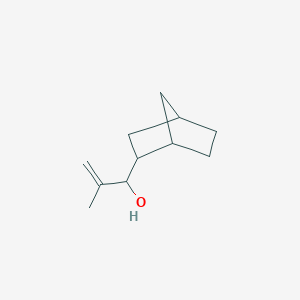 molecular formula C11H18O B8437193 1-(Bicyclo[2.2.1]heptan-2-yl)-2-methylprop-2-en-1-ol 