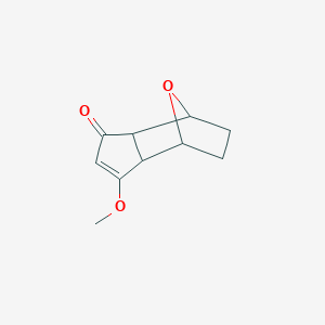 molecular formula C10H12O3 B8437236 5-Methoxy-10-oxa-tricyclo[5.2.1.0*2,6*]dec-4-en-3-one 