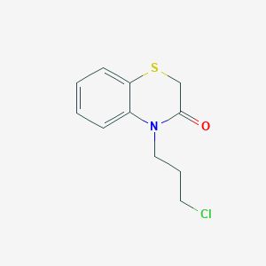 molecular formula C11H12ClNOS B8437250 4-(3-Chloropropyl)-4H-benzo[1,4]thiazin-3-one 