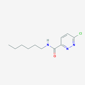molecular formula C11H16ClN3O B8437266 6-Chloropyridazine-3-carboxylic acid hexylamide 
