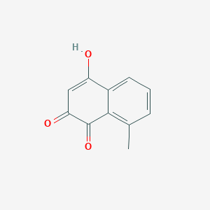 molecular formula C11H8O3 B8437275 3-Hydroxy-5-methyl-1,4-naphthoquinone 