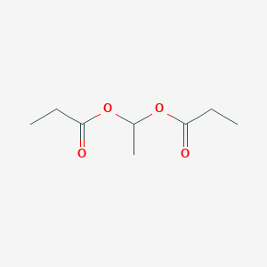 molecular formula C8H14O4 B8437283 Ethylidenedipropionate 