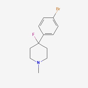 4-(4-Bromophenyl)-4-fluoro-1-methylpiperidine