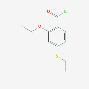 2-Ethoxy-4-ethylsulfanyl-benzoyl chloride
