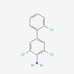 molecular formula C12H8Cl3N B8437338 2',3,5-Trichlorobiphenyl-4-amine 