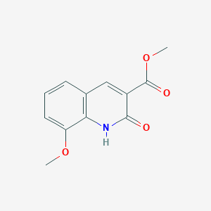 molecular formula C12H11NO4 B8437350 Methyl 8-methoxy-2-oxo-1,2-dihydroquinoline-3-carboxylate 