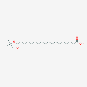 molecular formula C22H41O4- B8437358 Octadecanedioic acid, mono(1,1-dimethylethyl) ester 