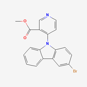 molecular formula C19H13BrN2O2 B8437366 Methyl 4-(3-bromocarbazol-9-yl)nicotinate 