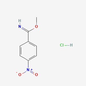 molecular formula C8H9ClN2O3 B8437395 Methyl 4-nitrobenzimidate hydrochloride 