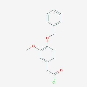 molecular formula C16H15ClO3 B8437448 4-Benzyloxy-3-methoxyphenylacetyl chloride 