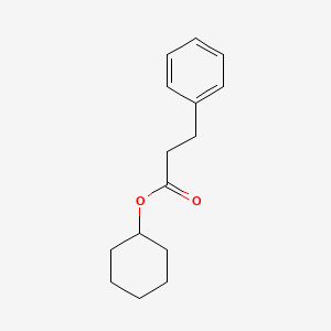 molecular formula C15H20O2 B8437485 Benzenepropanoic acid, cyclohexyl ester CAS No. 22847-18-3