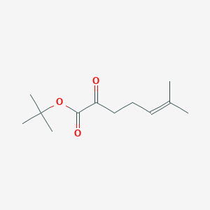 molecular formula C12H20O3 B8437589 Tert-butyl 6-methyl-2-oxohept-5-enoate 